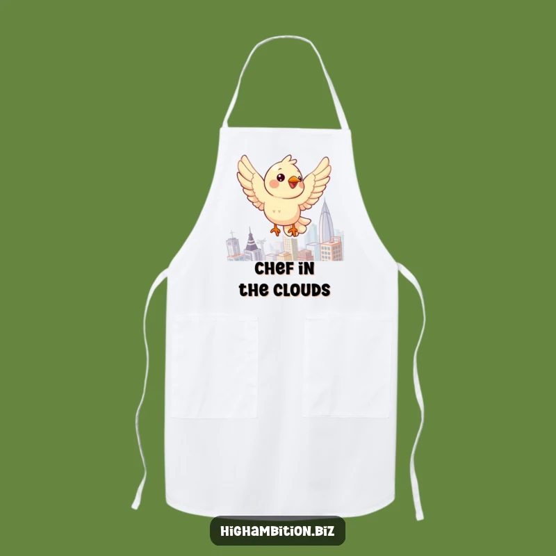 Funny Bird Chef Apron: Hilarious Kitchen Gift for City Dwellers