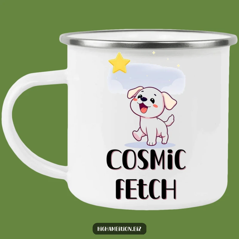 Funny Puppy Starry Night Mug: Hilarious Campfire Companion