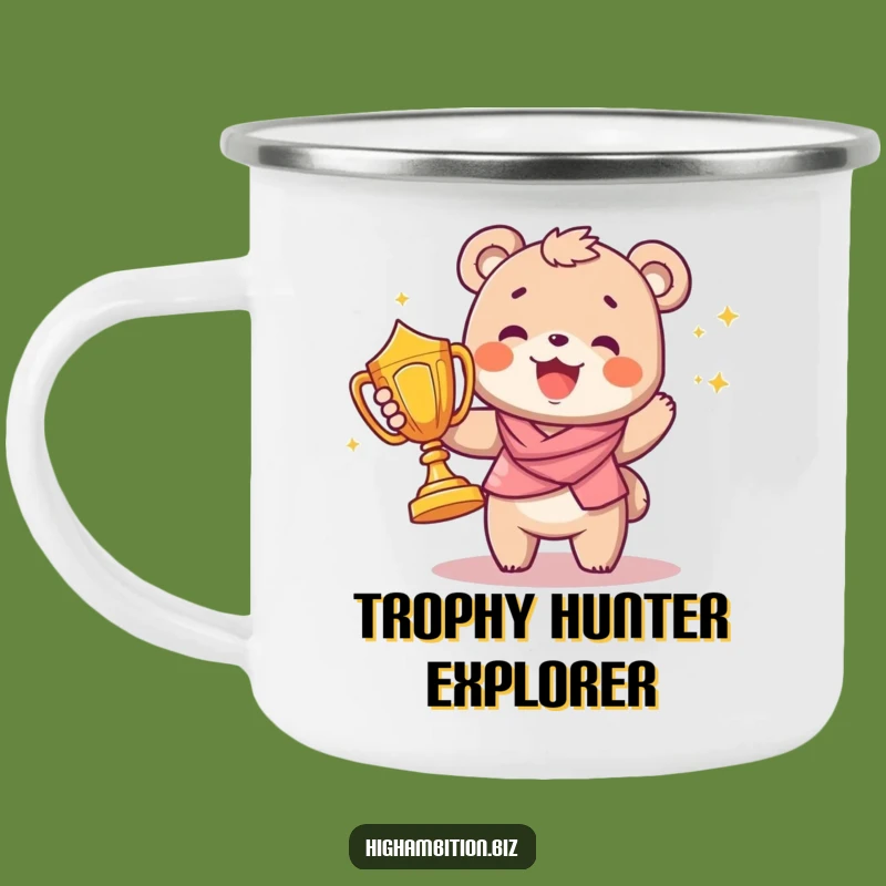 Funny Bear Cub Adventure Mug: Durable Camping Mug for Winners, Perfect Funny Gift