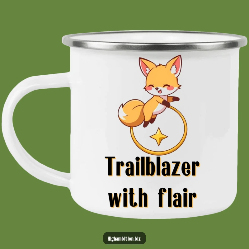 Funny Fox Adventure Mug: Durable Camping Mug for Star Chasers, Perfect Funny Gift