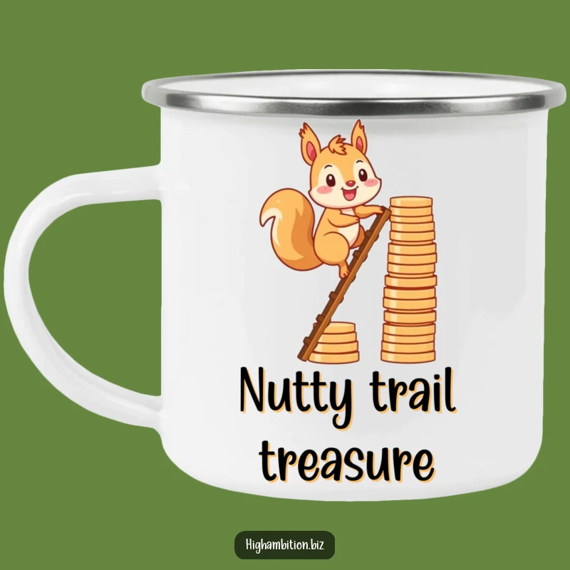 Funny Squirrel Adventure Mug: Durable Camping Mug for Climbers, Perfect Funny Gift