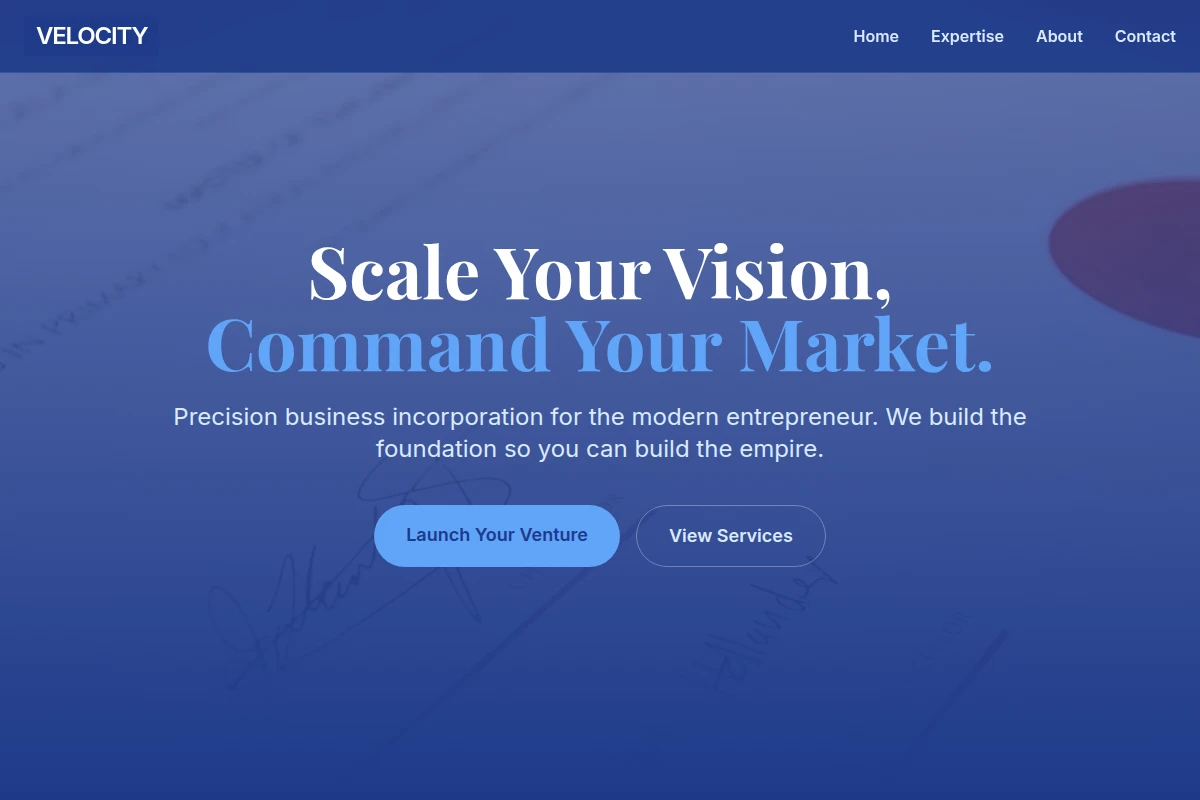 Velocity Business Incorporation