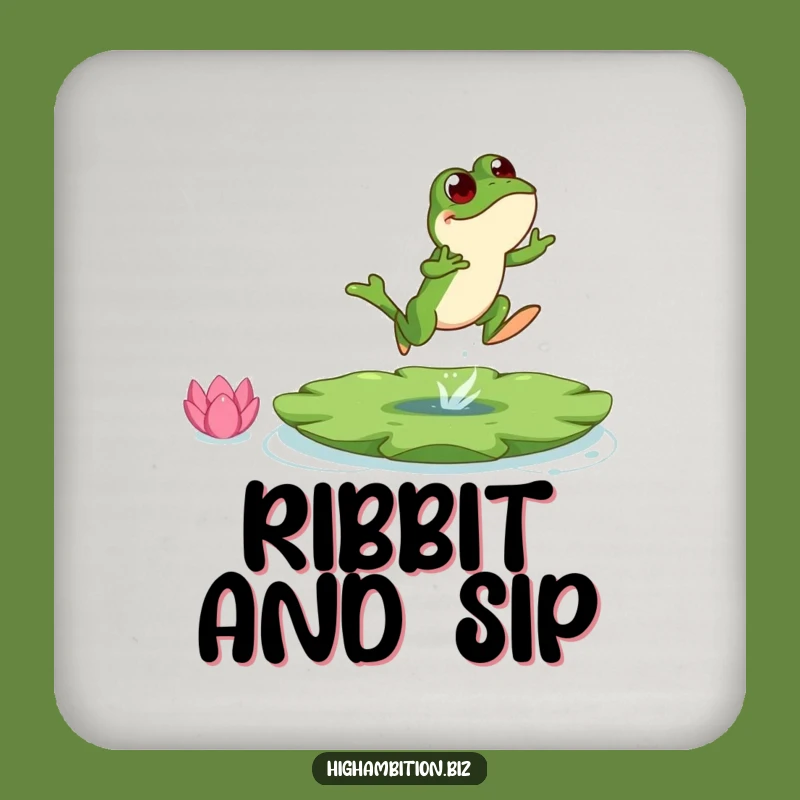 Funny Frog Lily Pad Coaster: Hilarious Protection for Your Surfaces