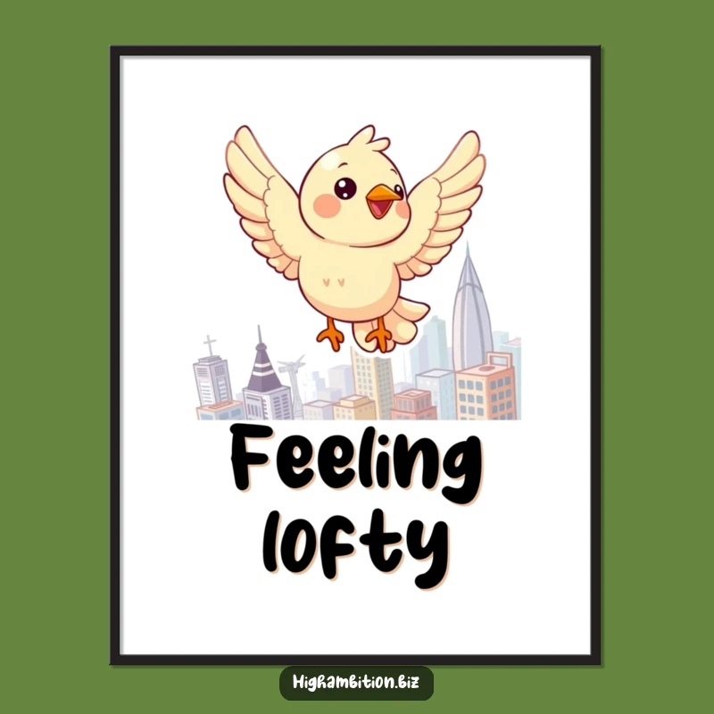 Funny Bird's Eye City Poster: Hilarious Art for Your Walls