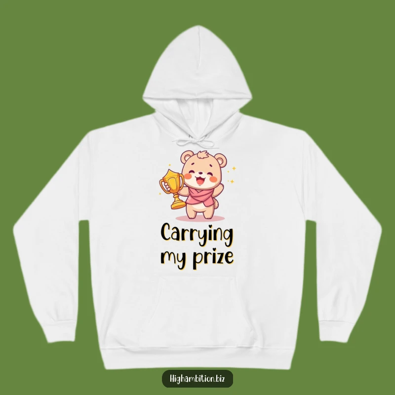Funny Bear Cub Champion Hoodie: Cozy & Joyful Sweatshirt, Great Funny Gift