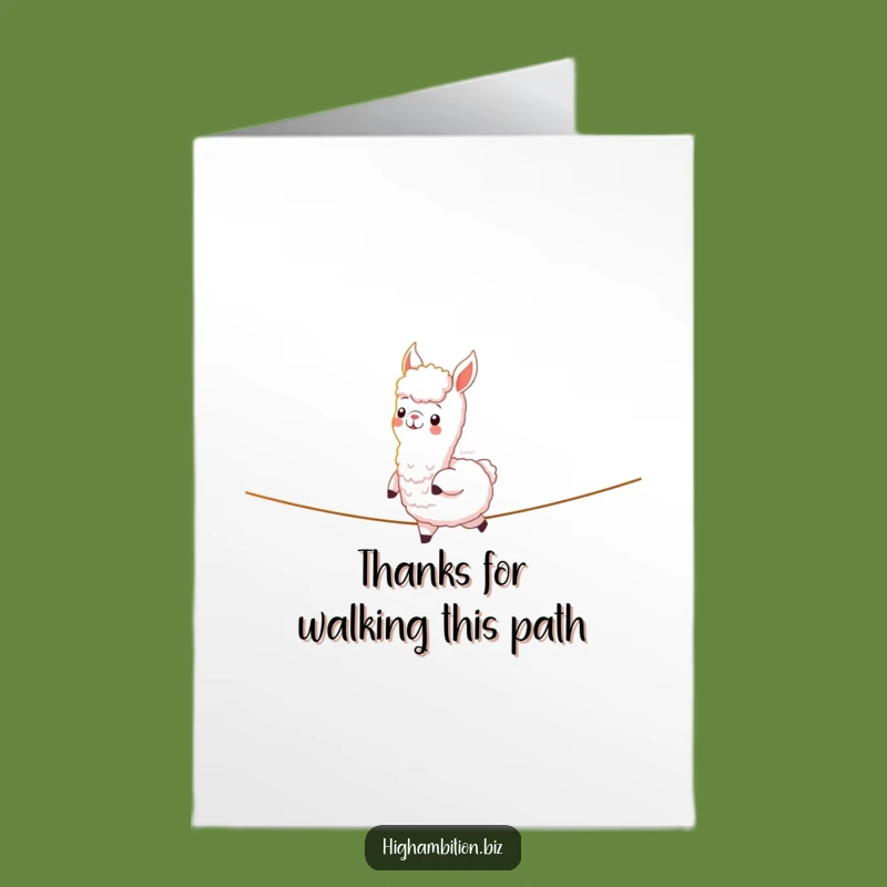 Free Printable Thank You Card: Alpaca Gratitude, Light Path, Downloadable Thanks