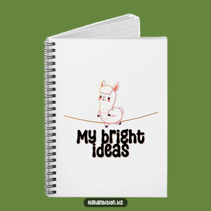 Funny Alpaca Focus Notebook: Humorous Journal for Confident Balance, Great Funny Gift