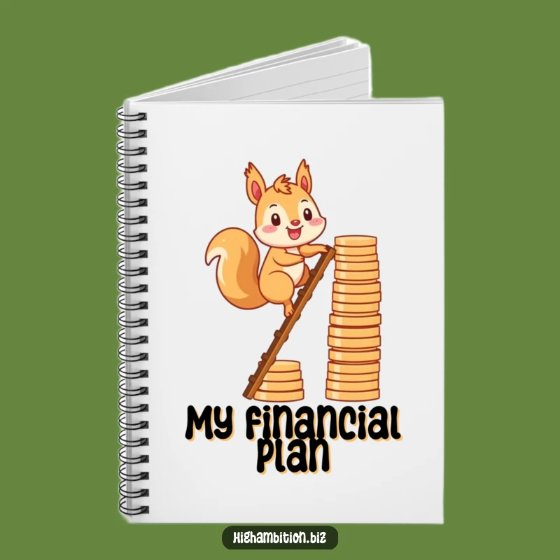 Funny Squirrel Finance Notebook: Humorous Journal for Savers, Great Funny Gift